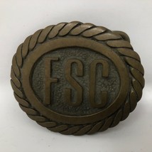 VTG FSC Food Service Corporation Belt Buckle Limited Edition 1980s Braid... - £41.02 GBP