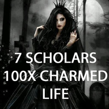 100X 7 SCHOLARS CHARMED LIFE RIGAS VITAE EXTREME MAGICK WORK MAGICK RING PENDANT image 2
