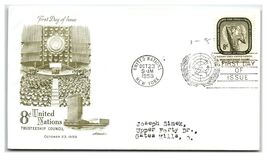 Scott #Q1 1959 United Nations Trusteeship Council First Day Cover FDC Ar... - $8.09