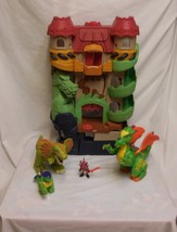 Fisher Price Imaginext dragon world castle fortress + Dilophosarus + Dragons +  - £20.27 GBP