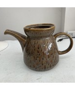 Gourmet Expressions 3 pc Stoneware Tea Teapot Brown Green - £7.80 GBP