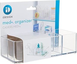 New Idesign Med+ Bathroom Medicine Cabinet Organizer Clear Plastic Storage Unit - £9.24 GBP