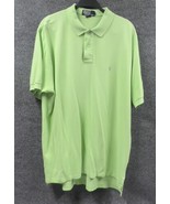 Polo Ralph Lauren Shirt Mens XL Lime Green SS Golf Polo Blue Pony Cotton - $27.44