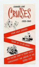 Cunard Lines CARONIA Cruises 1959 - 1960 Four Gala Cruises Brochure 42 -... - £13.98 GBP
