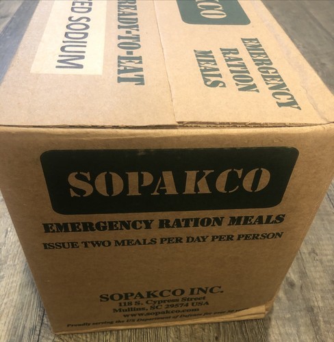 New Sealed Sopakco Emergency Ration Meals Reduced Sodium 06/01/2026 Item image 6