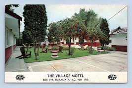 Village Motel Naramata British Columbia BC Canada Unp Cromo Cartolina F18 - £4.79 GBP