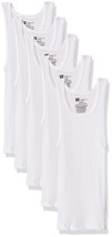 Hanes Boys&#39; Tank Undershirt, EcoSmart Cotton Shirt, Multiple Packs Available, Wh - £19.50 GBP