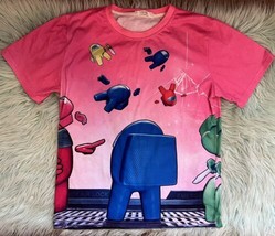 Imposter Survivor Game Girls T Shirt Top Size 12 (EUR 150) Pink Blue Graphic - £11.87 GBP