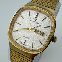 Vintage Waltham Analog Quartz Watch Y838-855 Men Gold Tone ~ For Parts R... - $37.99