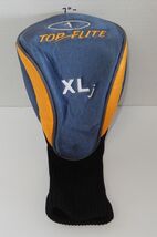 Top Flite XLj Driver Golf Club head cover Headcover blue yellow - $8.88