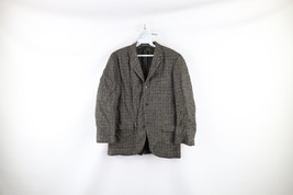 Vtg 60s Mens 40R Wool Harris Tweed 3 Button Suit Coat Blazer Jacket Houn... - $98.95