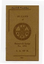 By Laws of International Association of Machinists 1940 Roosevelt Lodge ... - £14.24 GBP