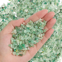 Crystal Chips Stone Crushed Quartz Jade Pebbles 1LB - Fluorite Tumbled Gravel Sm - £20.04 GBP