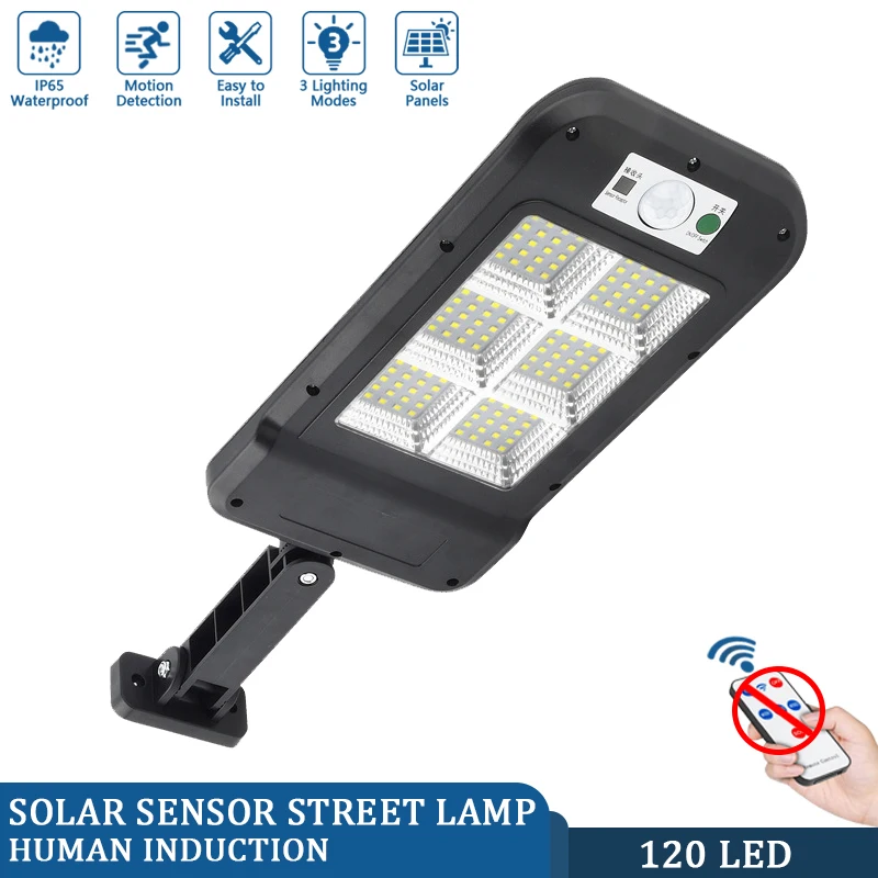 160/240COB Solar LED Street Lights With 3 Light Modes Outdoor Solar Lamp Waterpr - £199.51 GBP