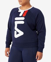 Fila Womens Slick Chicks Graphic Sweatshirt Size 3X Color Peacoat - £38.72 GBP