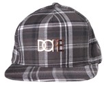 Dope Couture Patched Plaid Black/White Strapback Cap Fashion Hat One Size - £16.50 GBP