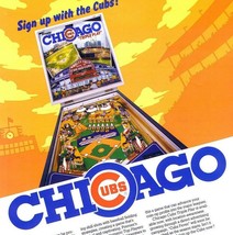 Chicago Cubs Pinball Flyer Original UNUSED  1985 Baseball Wrigley Field Vintage - £25.93 GBP