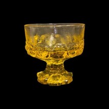 Vintage 5-Tiffin MADEIRA Cornsilk  Yellow Sherbet Bowl Champagne Glass 70’s - £54.49 GBP