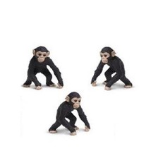 Doll House Shoppe Toy Chimp Set/3 Game Pcs SL349722 Micro-mini Miniature - £3.53 GBP