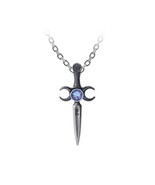 Alchemy Of England P871 - Athame Necklace Gothic Pendant Sword Cross - $30.03