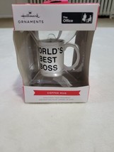 Hallmark the Office World&#39;s Best Boss Coffee Mug Christmas Ornament - £7.47 GBP