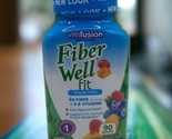 Vitafusion Fiber Well Fit Fiber + B VitaminGummies Peach/Berry 90 Ct Exp... - £11.99 GBP