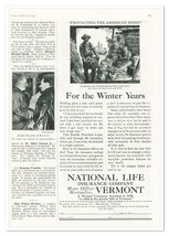 Print Ad National Life Insurance Vermont Vintage 1937 3/4-Page Advertisement - £7.72 GBP
