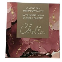 Chella La Vie Neutral Eyeshadow Palette 4 Shadow Shades Nude Shimmer Bro... - £1.96 GBP