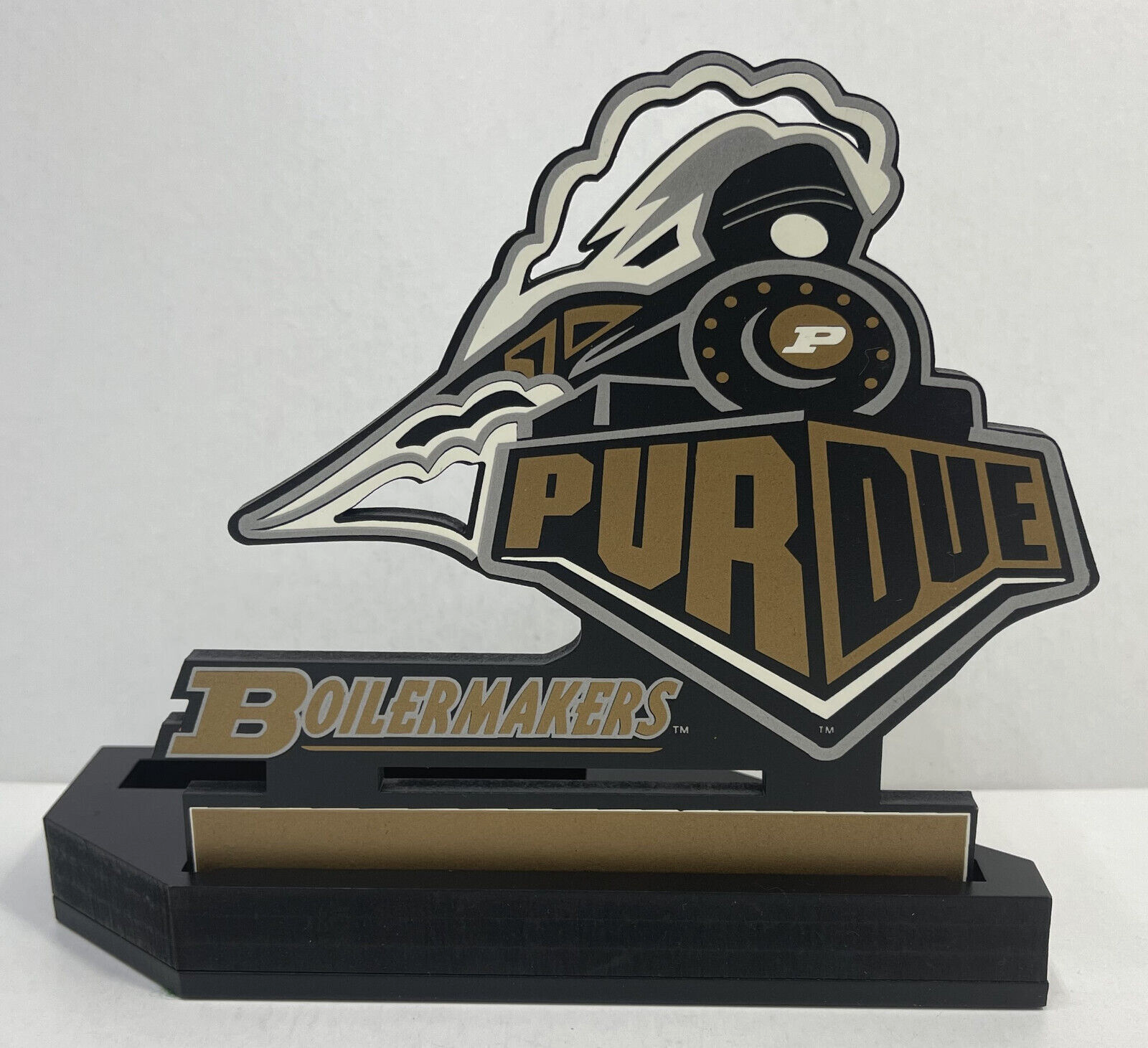 Primary image for PURDUE BOILERMAKERS LICENSED SHELIA'S NCAA FOOTBALL WOOD PLAQUE/SIGN!