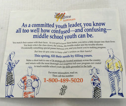 Vintage 1992 YMCS youth initiative one day seminar flyer for church lead... - £15.29 GBP