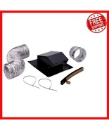 Black Roof Vent Kit with Bird Screen and Back Draft Damper - Quality Ven... - $1,031.52 MXN