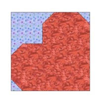 Heart Paper Piecing Quilt Block Pattern  089 A - $2.75