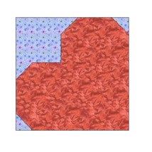 HEART PAPER PIECING QUILT BLOCK PATTERN -089A - £2.15 GBP