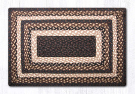 Earth Rugs RC-313 Mocha Frappuccino Oblong Braided Rug 20&quot; x 30&quot; - £38.94 GBP