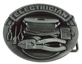 Electrician Belt Buckle Metal BU33 - $9.95