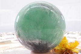 Large Fluorit gemstone sphere for decoration and gift in high quality. - £67.98 GBP