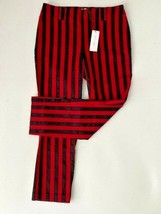 Rebecca Minkoff Ginger Striped Capri Pants Black / Red ( 27 )  - £56.77 GBP