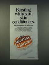 1990 Jergens Vitamin E &amp; Lanolin Skin Conditioning Bar Ad - Bursting wit... - $18.49