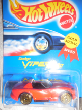 1991 Hot Wheels Red Viper RT/10 Mint Car On Sealed Card #210 - $3.00