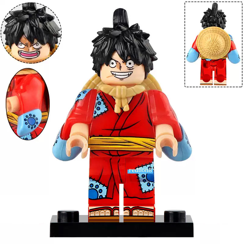 Primary image for Monkey D. Luffy One Piece Custom Printed Lego Compatible Minifigure Bricks