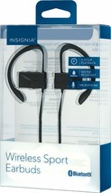 NEW Insignia Wireless Bluetooth Sport Earbuds NS-AHBTSPORT2 Black Headph... - £5.83 GBP