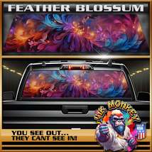 Feather Blossom - Truck Back Window Graphics - Customizable - £46.45 GBP+