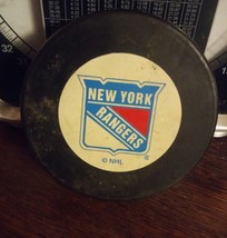 000 Vintage New York Rangers Hockey Puck Trench MFG NHL  Made in Slovakia - £11.98 GBP