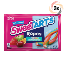 3x Packs Sweetarts Ropes Twisted Rainbow Punch Candy | King Size | 3.5oz - £11.44 GBP