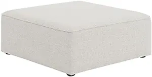630Cream-Ott Cube Collection Modern | Contemporary Linen Textured Uphols... - $647.99