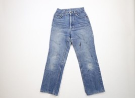 Vintage 90s Streetwear Womens 9 Distressed Bootcut Denim Jeans Pants Blu... - $54.14 CAD