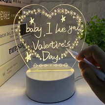 Gifts For Adults Kids, Personalized Diy Message Board Night Light,Usb Powered Ta - £25.71 GBP