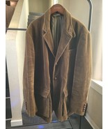 POLO RALPH LAUREN MENS BROWN CORDUROY SPORT COAT BLAZER SIZE L large - $108.25 CAD