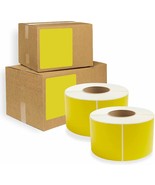 4000 Zebra Eltron Direct Thermal Shipping Labels 4x6 Freezer Yellow - £159.89 GBP