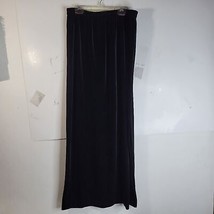 Womans Alex Evenings Maxi Velvet/velour Black Skirt Size Petite Large - $25.00
